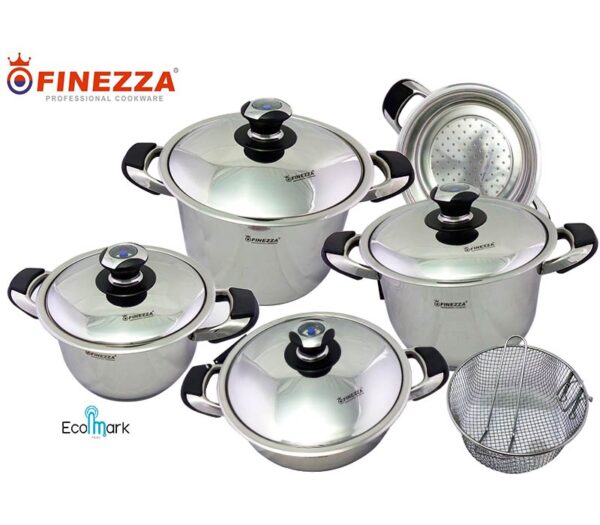 Set de Ollas Acero Inoxidable 18/10 Finezza 11Pc