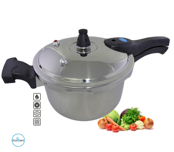 Olla a Presión Brikenia Acero Inoxidable 5L.