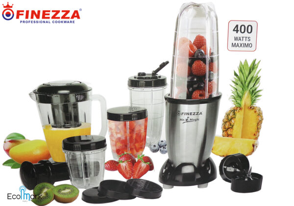 Licuadora Extractora Mr Magic Finezza Fz-3186gr-N