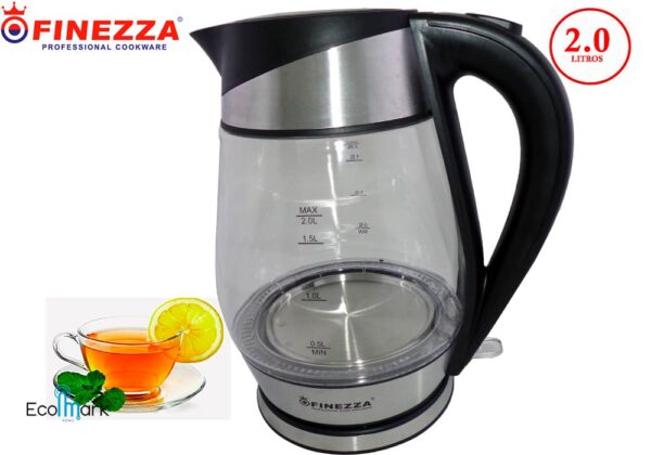 Hervidor Eléctrico Vidrio Finezza 2.0 L.