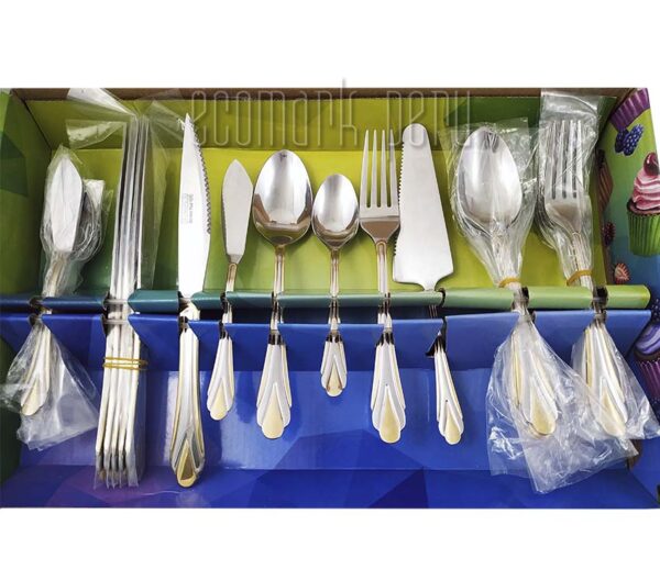 Juego De Cubiertos Acero Inoxidable Romania 24+3pc