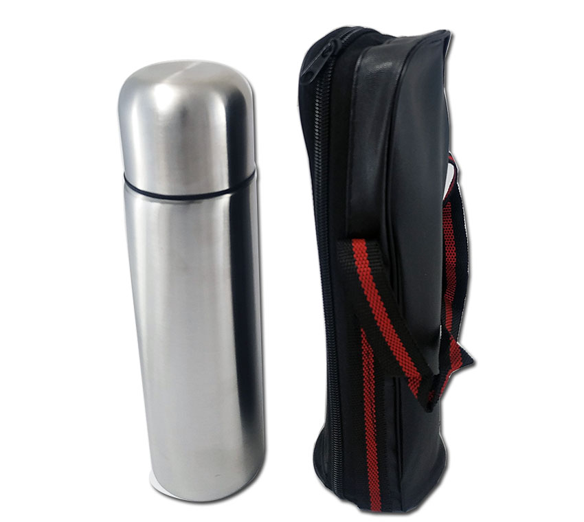 Termo Tomatodo Acero Inoxidable Plateado 500 ml. Con Estuche