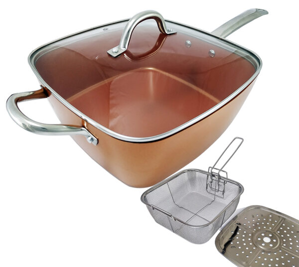 Sartén Cacerola Copper Anti adherente 11''