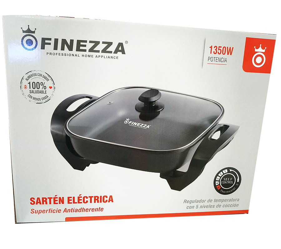 Sarten Eléctrica Antiadherente Finezza 1350w. - Imagen 3