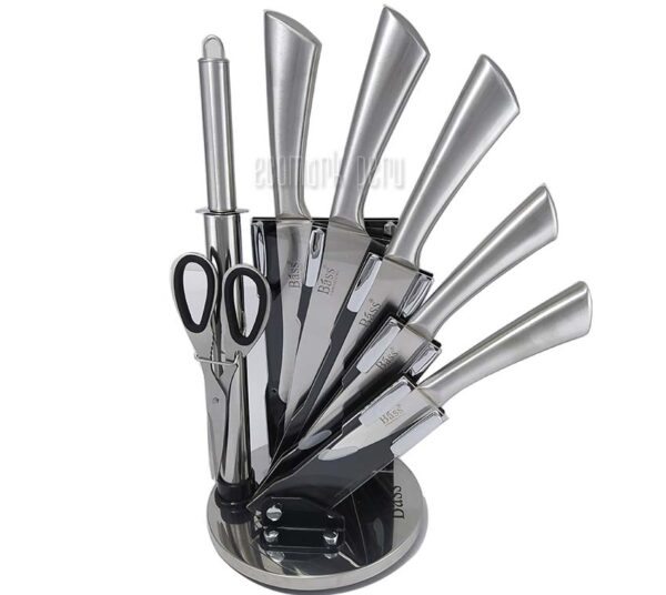 Set de Cuchillos Acero Inoxidable BASS 8 pzas