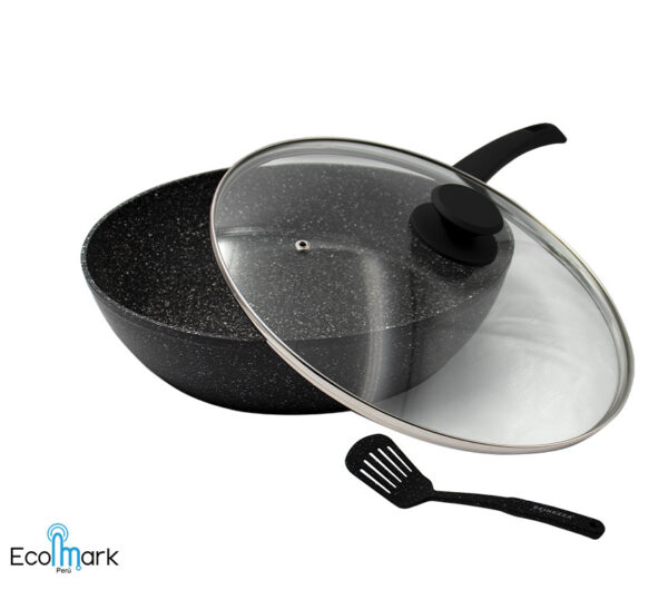 Sartén Wok Antiadherente Granito Finezza 28cm