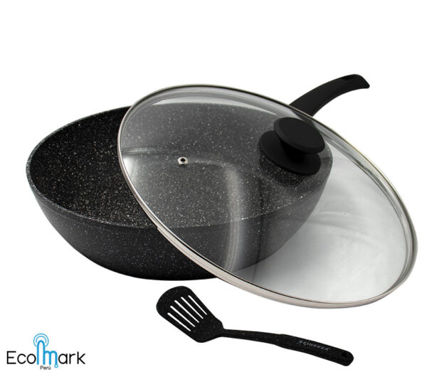 Sartén Wok Antiadherente Granito Finezza 32cm