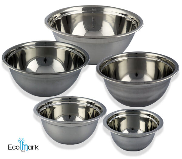 Set de Bowls Acero Inoxidable Mixing German 5 Pc