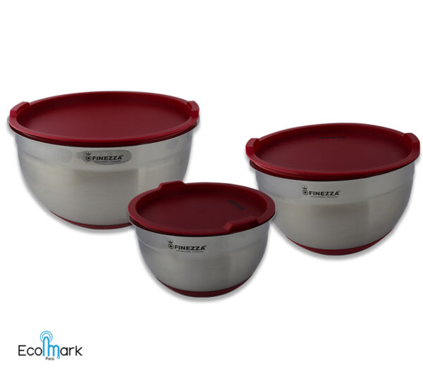 Set de Bowls Acero Inoxidable 18/10 06 Pc