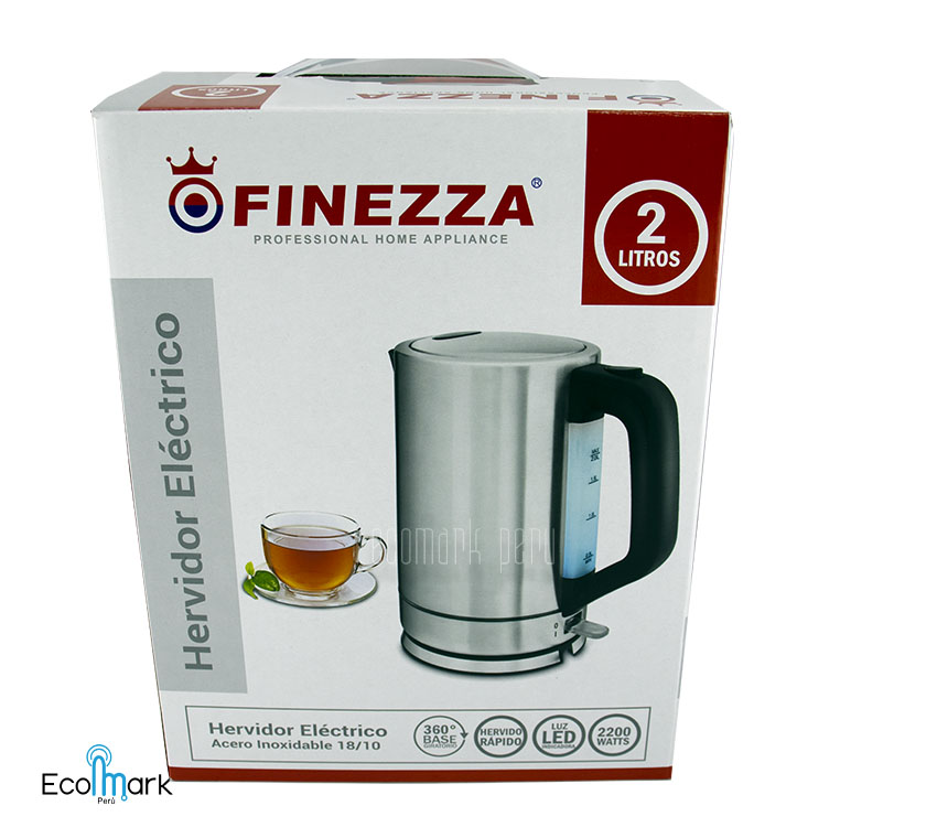 Hervidor Eléctrico Acero Inoxidable 18/10 Finezza 2 L. - Imagen 3