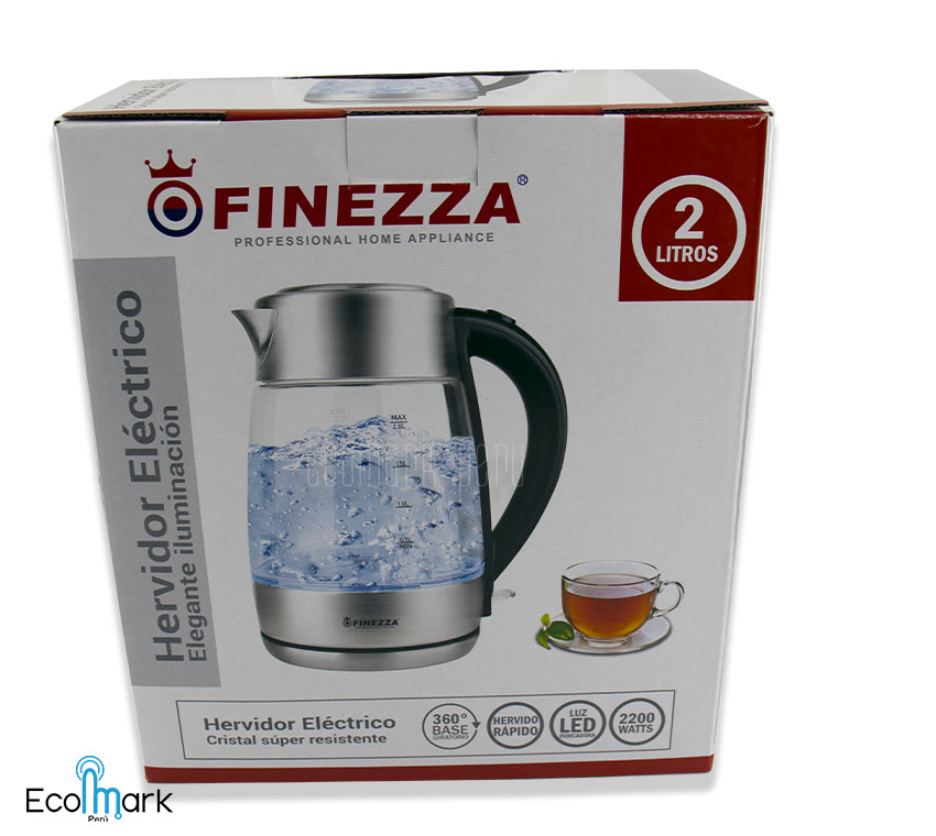 Hervidor Eléctrico Vidrio Finezza 2.0 L. 2200w. - Imagen 4