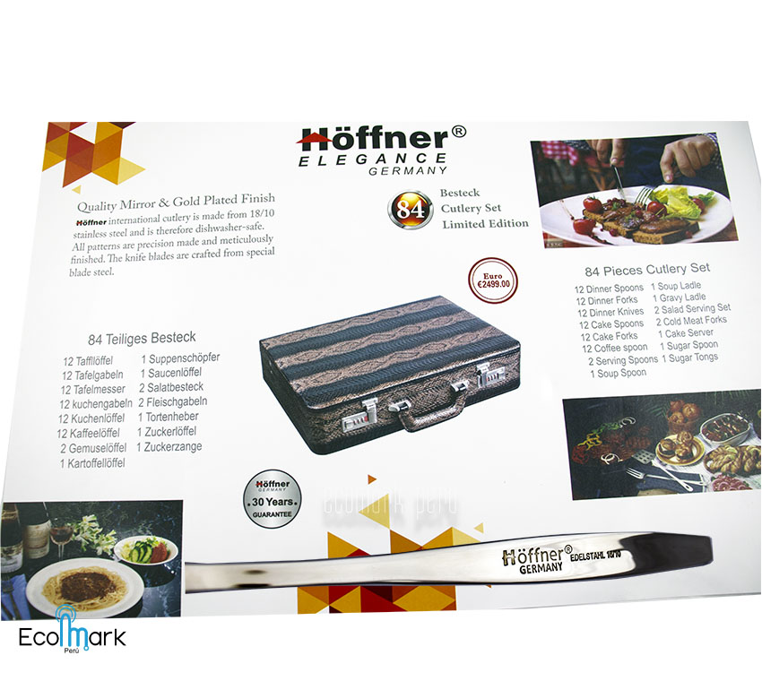Set de Cubiertos Hoffner Acero 18/10 84 Pc - Imagen 4