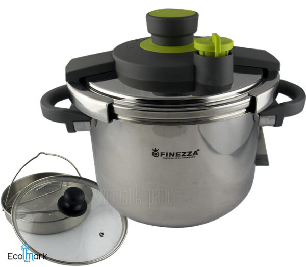 Olla a Presión Acero Inoxidable 18/10 Finezza 6L.