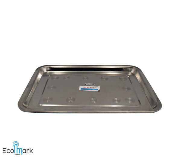 Bandeja Acero Inoxidable Solido 36x27x2cm