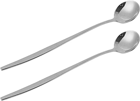Cucharita Larga Acero Inoxidable Para Mezclar - Imagen 2