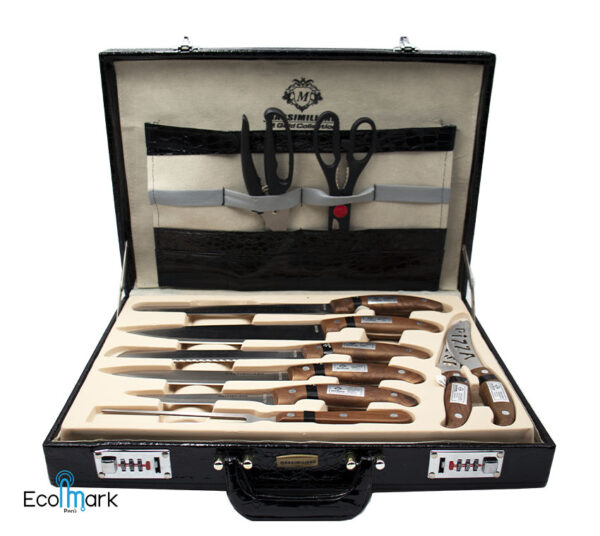 Set de Cuchillos y Cubiertos Acero Inoxidable 25Pc