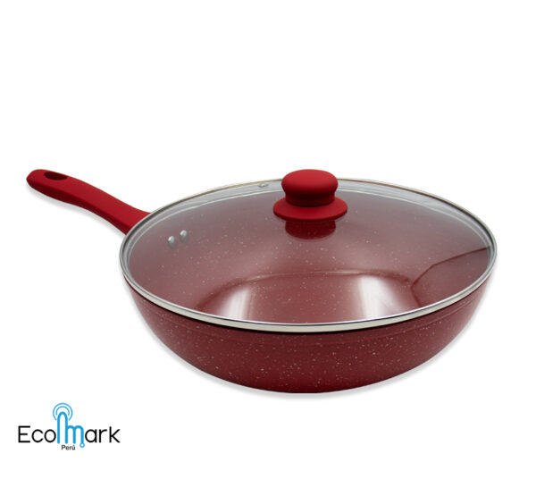 Sartén Wok Roca Volcánica Antiadherente 30cm