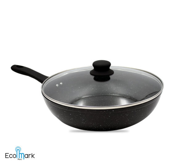 Sartén Wok Roca Volcánica Antiadherente 30cm