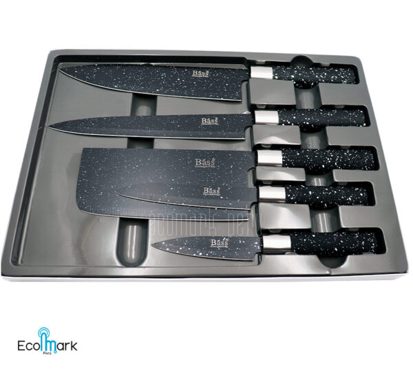Set de Cuchillos BASS Antiadherente Acero 5 Pc