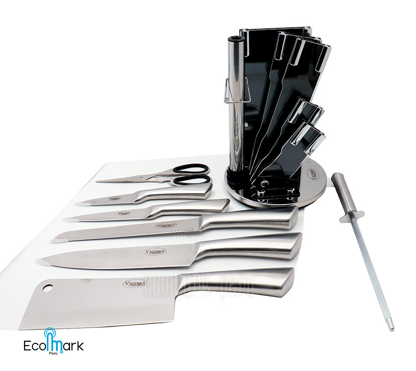 Set de Cuchillos VALESKA Acero Inoxidable 08Pc - Imagen 2