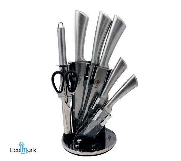Set de Cuchillos VALESKA Acero Inoxidable 08Pc