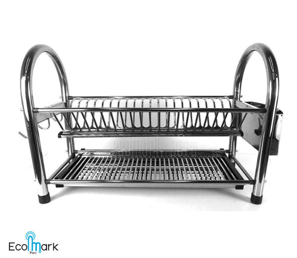 Escurridor FINEZZA Acero Inoxidable 20 Platos 2 Niv.