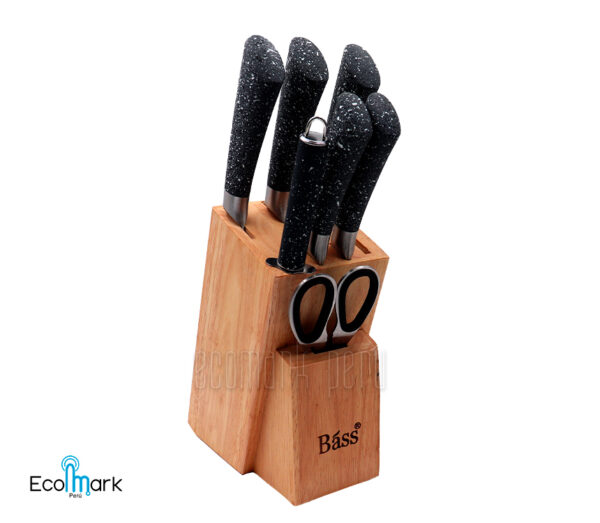 Set de Cuchillos Acero Inoxidable BASS 8PC