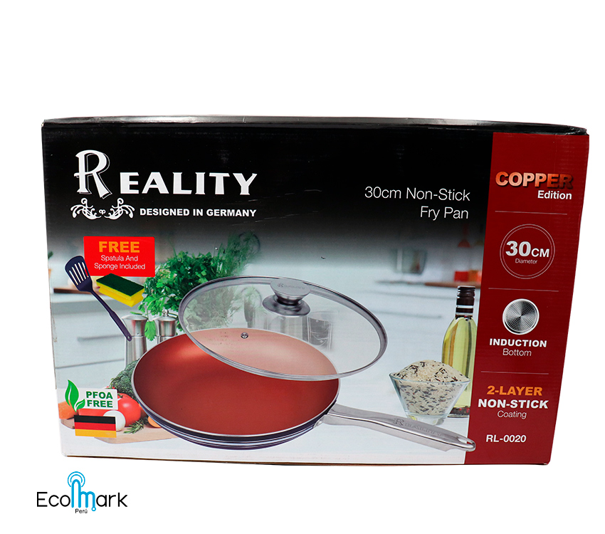 Sartén Antiadherente Cobre Reality 28cm. - Imagen 3
