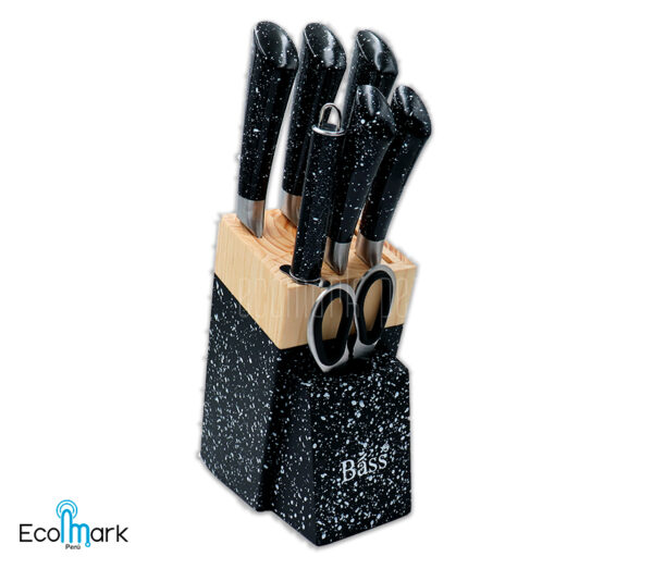 Set de Cuchillos Acero Inoxidable BASS 8PC