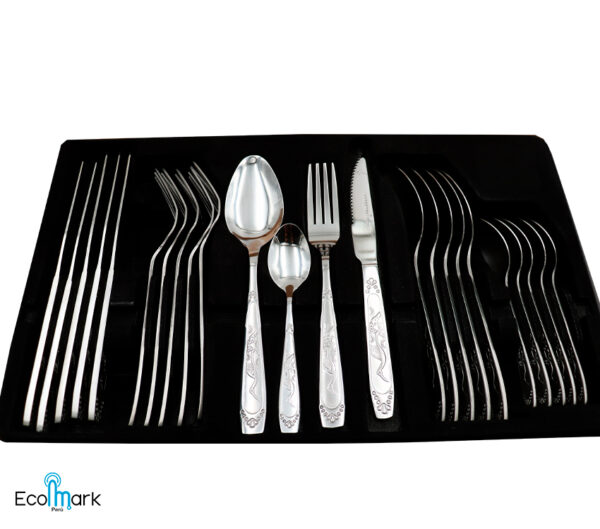 Set de Cubiertos Acero Inoxidable 24Pc