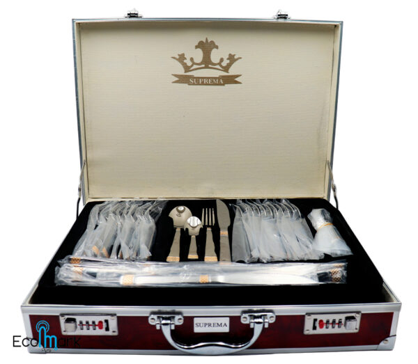 Set de Cubiertos Acero Inoxidable 18/10 SUPREMA 84Pc