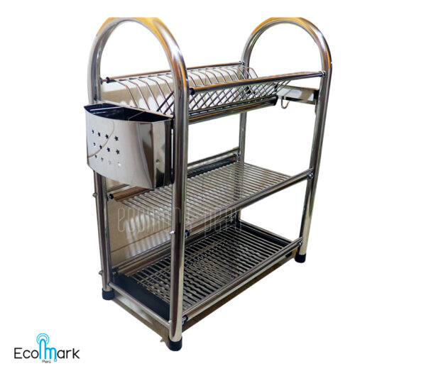 Escurridor Acero Inoxidable 3 Niveles 16 Platos