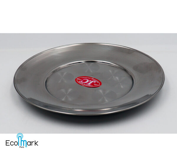 Plato Acero Inoxidable Tendido 21.5cm