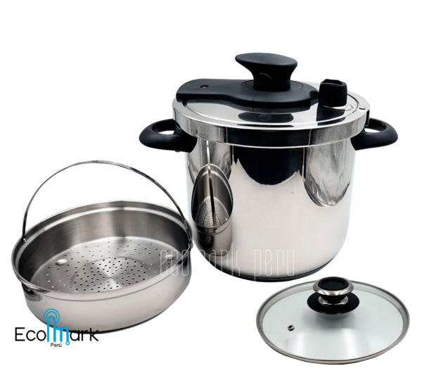 Olla a Presión Finezza Acero Inoxidable 9 L.