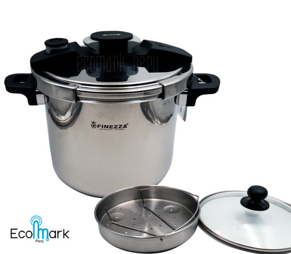 Olla a Presión Finezza Acero Inoxidable 7 L.