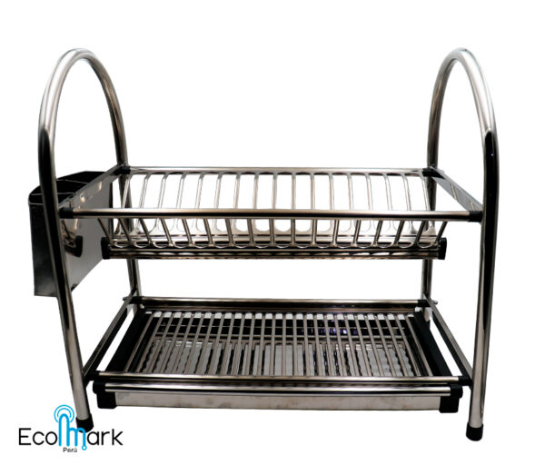 Escurridor Acero Inoxidable 2 Niv. 16 Platos