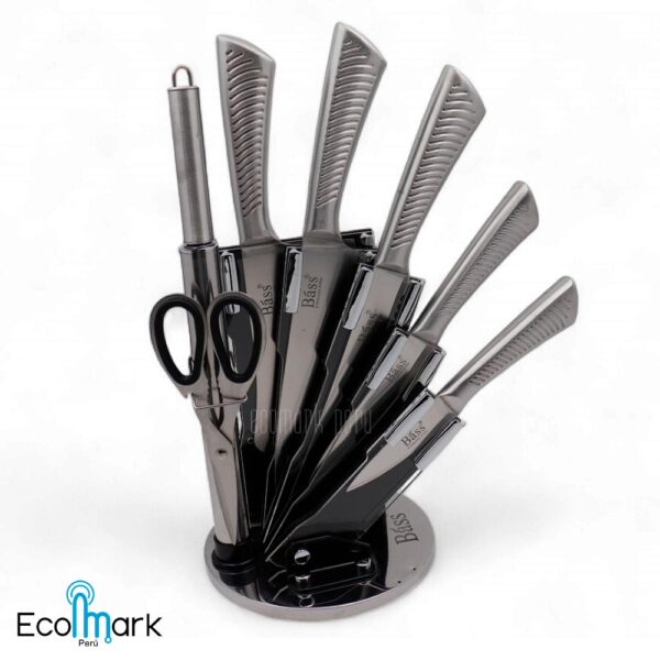Set de Cuchillos de Cocina Acero Inoxidable BASS 8 pzas