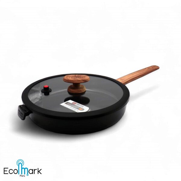 Sartén MGC Roca Volcánica Cerámico 28 cm Negro