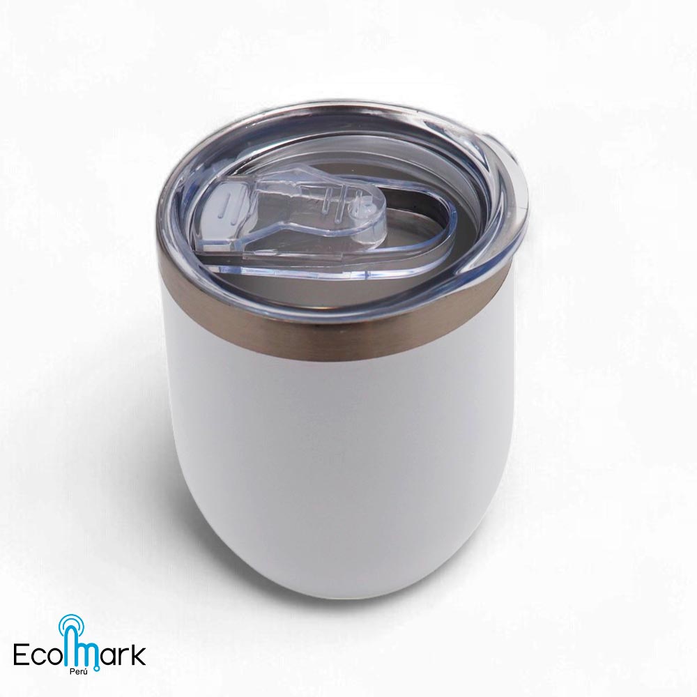 Vaso Térmico Acero Inoxidable 304- 360ml. Blanco - Imagen 3
