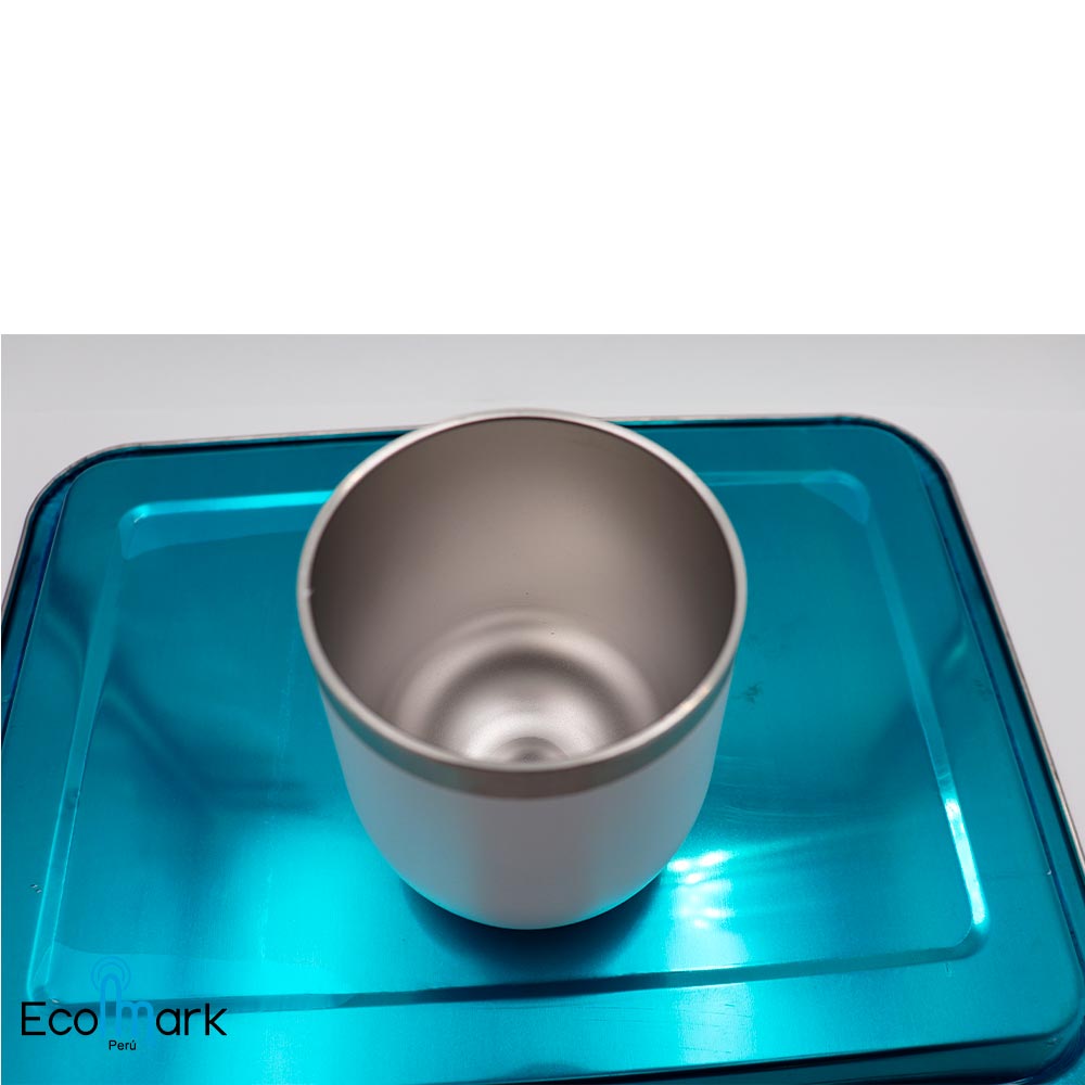 Vaso Térmico Acero Inoxidable 304- 360ml. Blanco - Imagen 4
